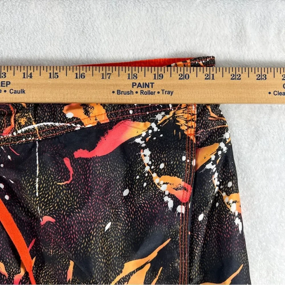 Mens Speedo Orange Water Shorts Swim Trunks 0599